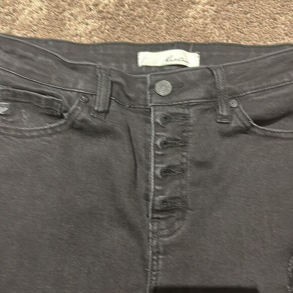 Kancan distressed black skinnies size 7/27 - Picture 2 of 6